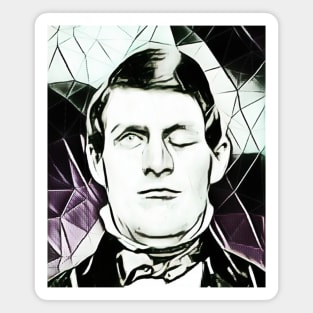 Phineas Gage Black And White Portrait | Phineas Gage Artwork 3 Magnet